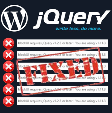 Wordpress - jQuery Version Fix